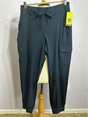 Target Stretch Woven Cargo Pants Navy Blue Medium